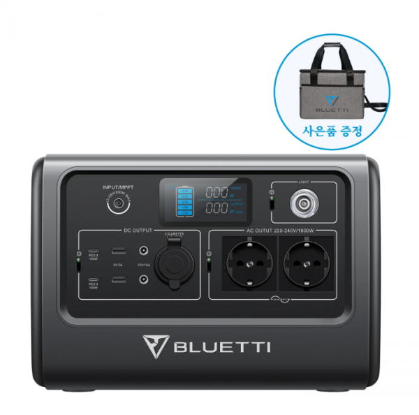 BLUETTI 블루에티EB70 1000W716Wh 파워뱅크휴대용초고속충전 대용량배터리 캠핑차박용태양광발전기 인산철